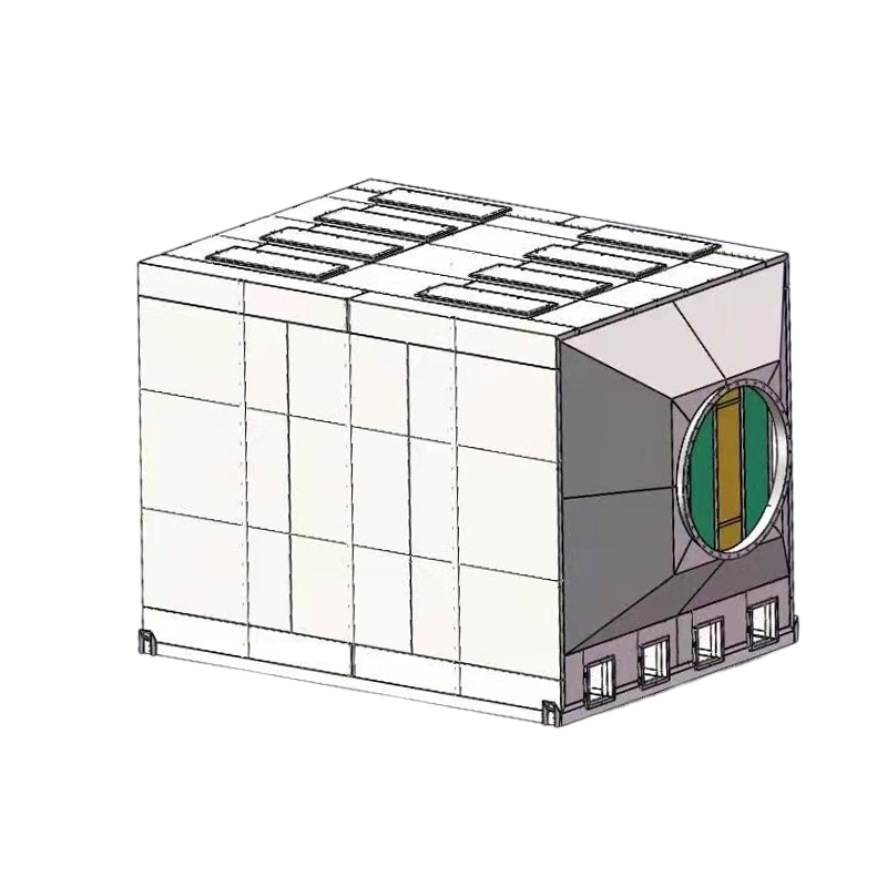 Адсорбер из нержавеющей стали 304 с верхней загрузкой и боковой выгрузкой