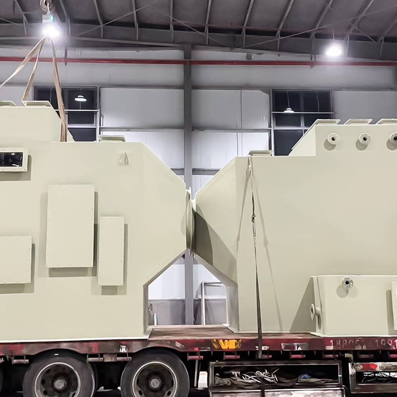 Горизонтальная промывная колонна из стеклопластика (ФРП)