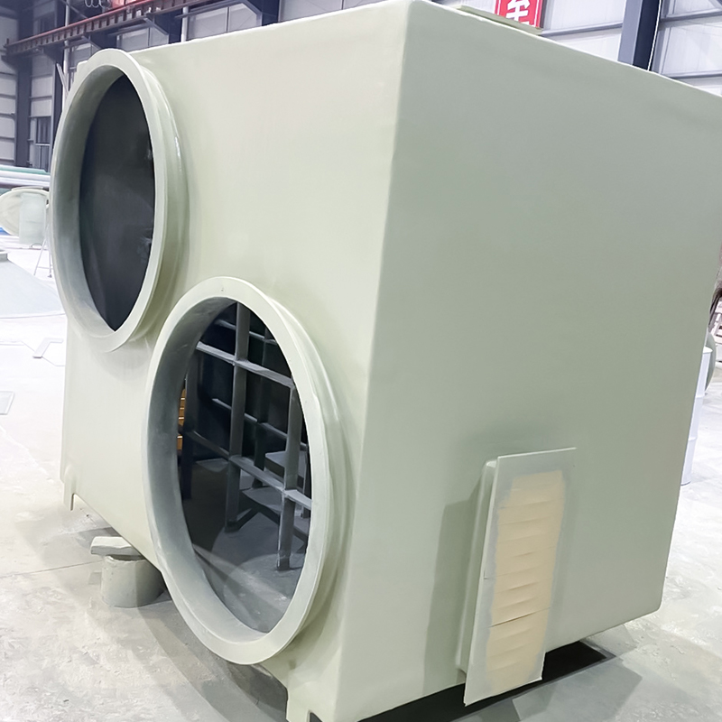 Адсорбер из стеклопластика с активированным углем