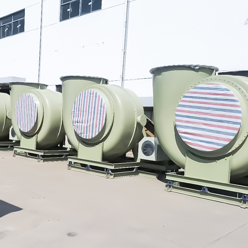 Стеклопластиковые (ФРП) коррозионностойкие вентиляторы среднего и низкого давления