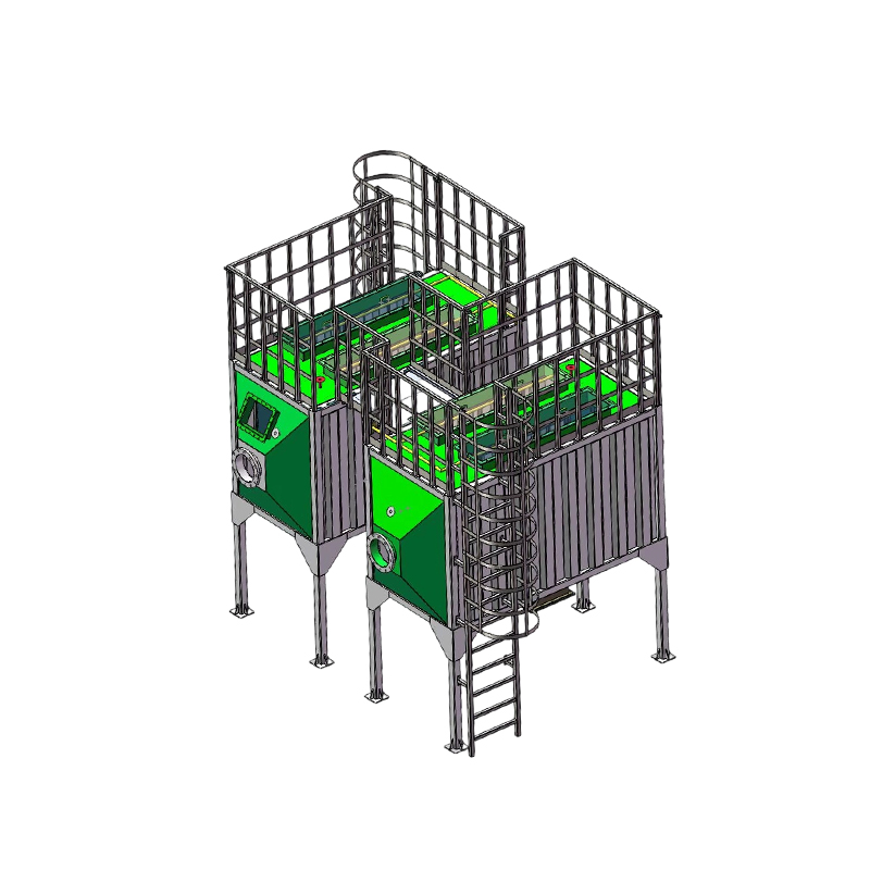 Адсорбционный бокс с активированным углем из углеродистой стали с верхней и боковой загрузкой