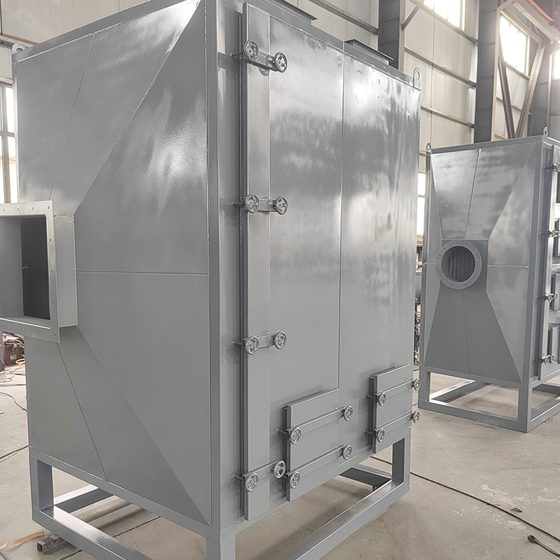Адсорбционный бокс с активированным углем из углеродистой стали с верхней и боковой загрузкой